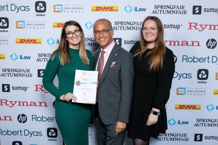 SBS Awards Fixation Academy wins Theo Paphitis ‘Small Business Sunday’ Award!